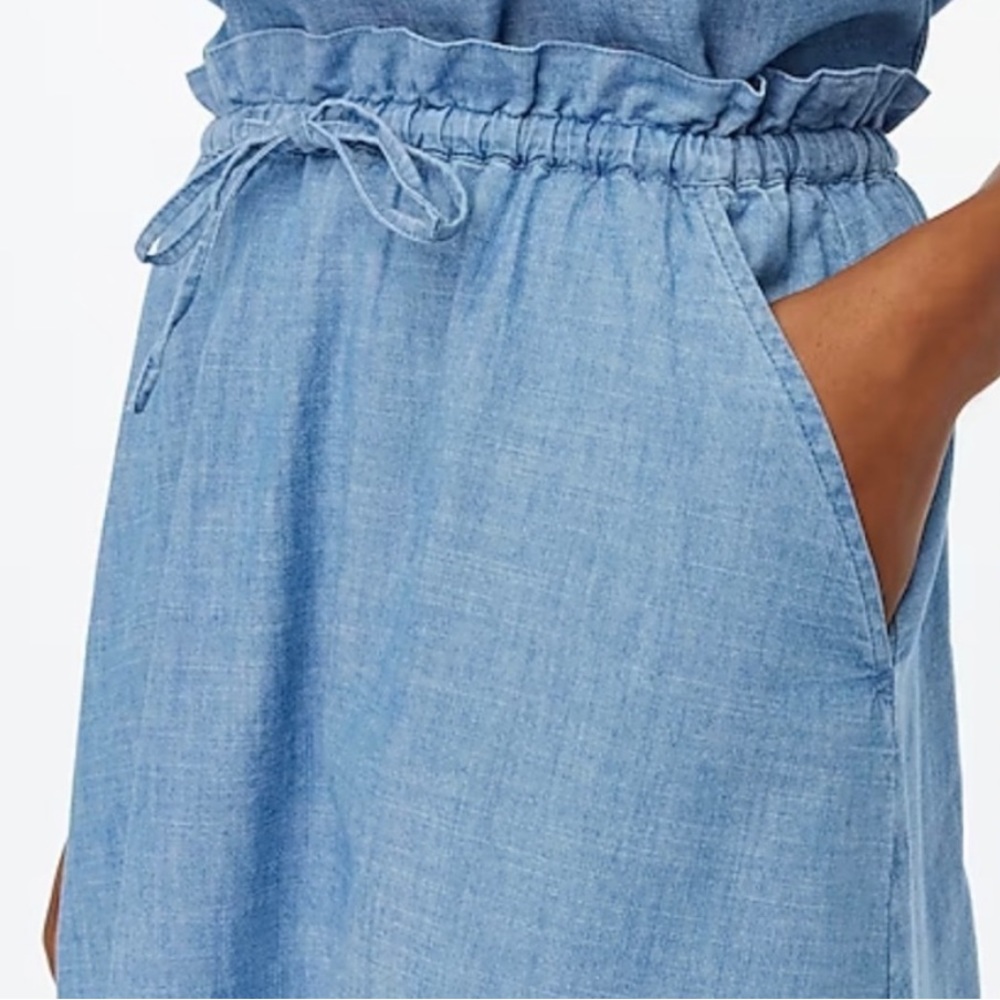 JCrew Factory chambray midi skirt XL